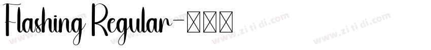 Flashing Regular字体转换